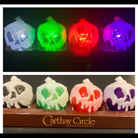 Limited Edition SET of 4 Disney glow cubes w/BLACK